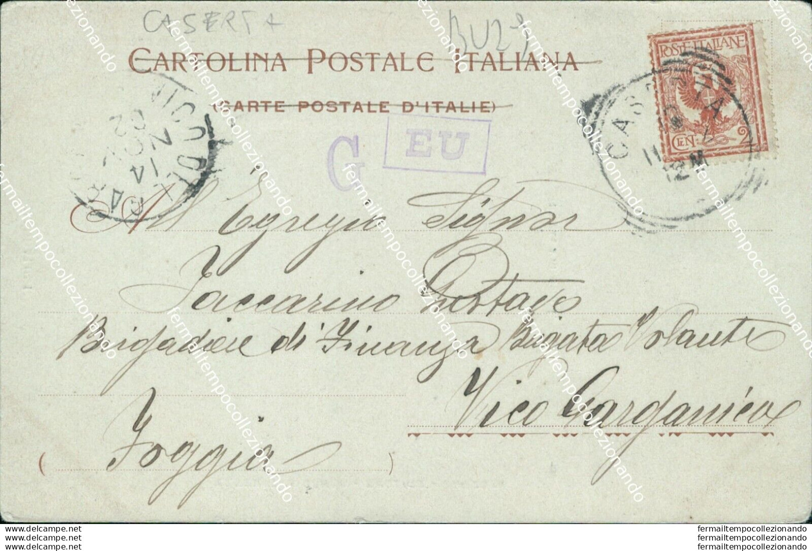 Bu29 Cartolina Maddaloni Piazza Umberto I 1902 Provincia Di Caserta Campania - Caserta