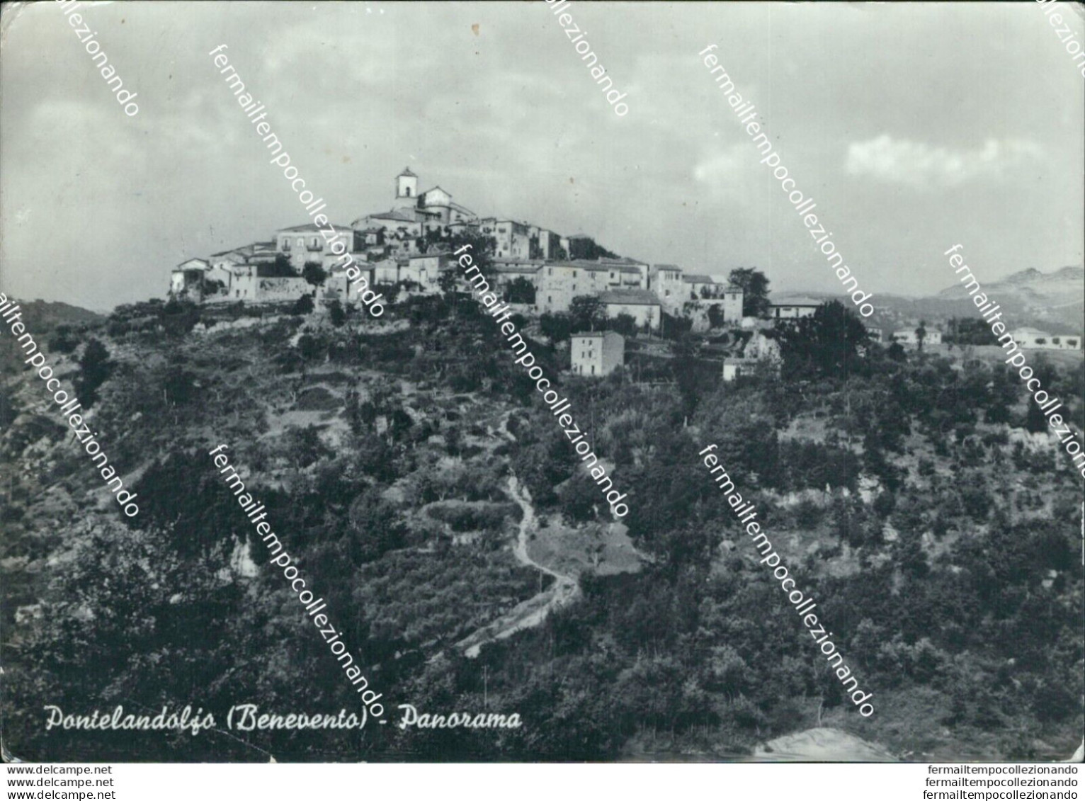 Bg603 Cartolina Pontelandolfo Panorama Provincia Di Benevento - Benevento