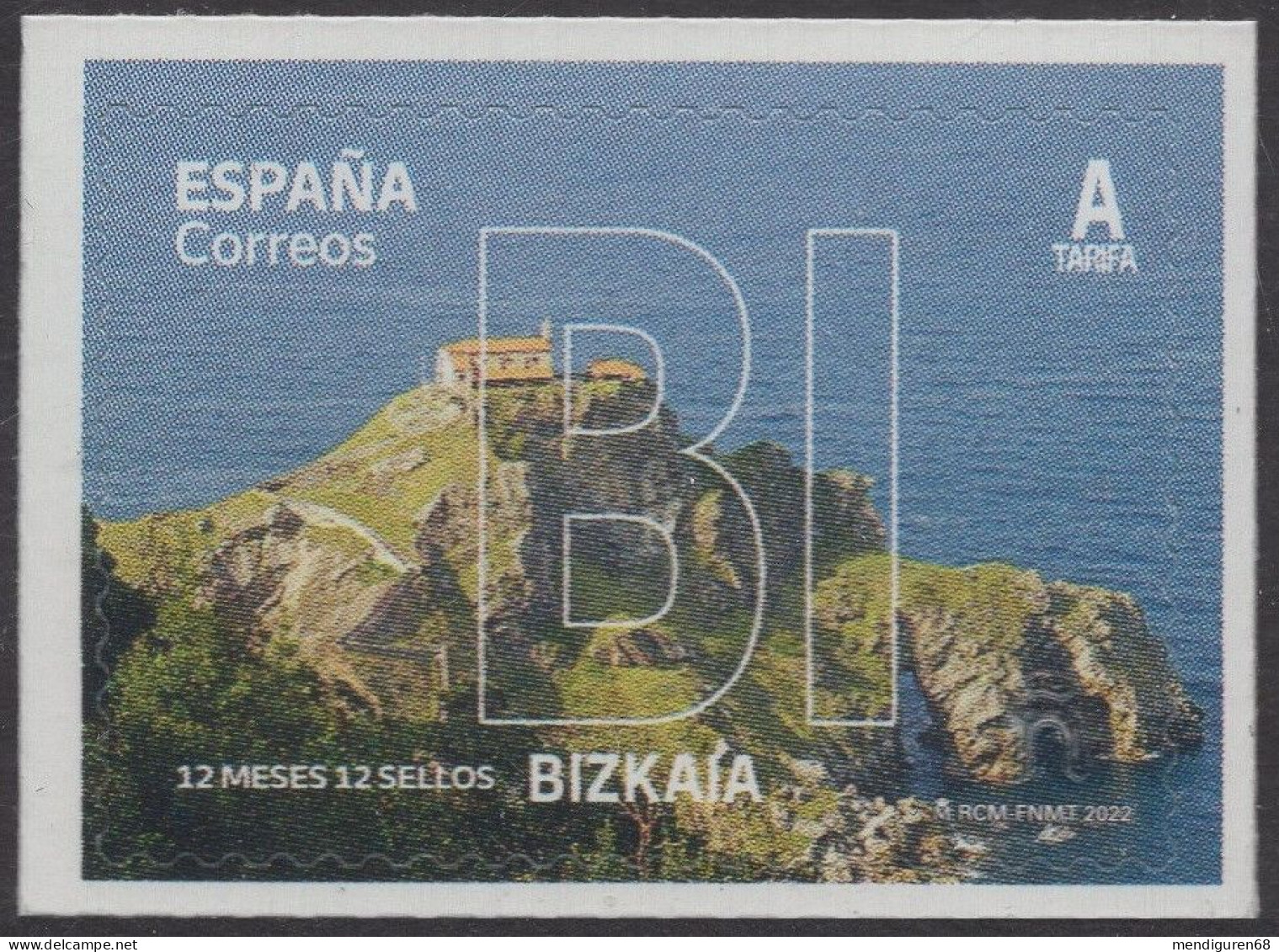 ESPAGNE SPANIEN SPAIN ESPAÑA 2022 12 MONTHS MESES 12 STAMPS SELLOS:BIZKAIA(GAZTELUGATXE) ED 5542 MI 5592 YT 5297 SC 4521 - Ungebraucht