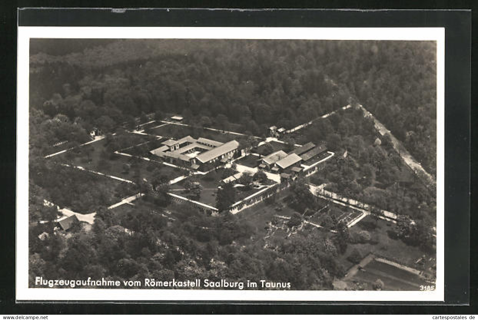 AK Bad Homburg Vor Der Höhe, Römerkastell Saalburg Vom Flugzeug Aus Gesehen  - Saalburg