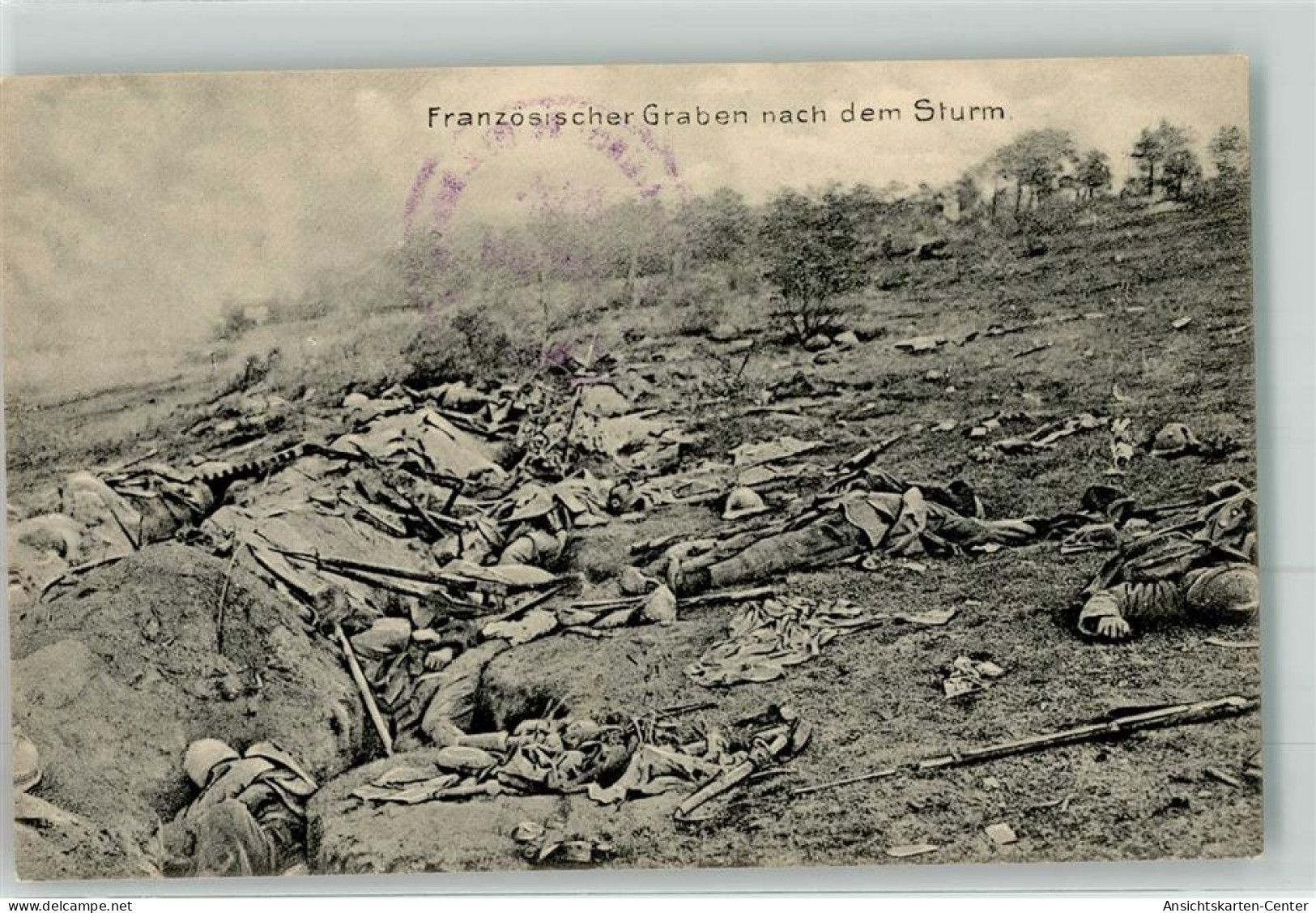 39417511 - Franzoesischer Graben Nach Dem Sturm Feldpost Reserve Infanterie Regiment Nr.103 I Bataillon 3 Kompanie - Guerre 1914-18