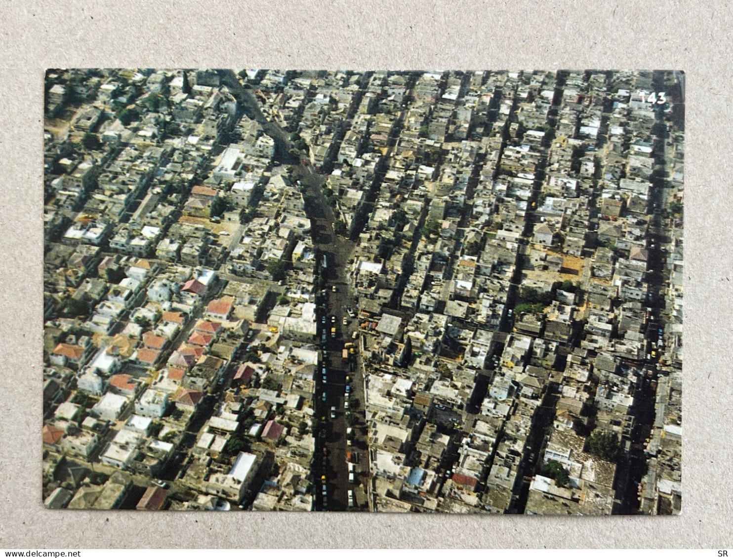 GEOGRAPHICAL POSTCARD - TEL AVIV A SECTION OF THE HATIKVA NEIGHBORHOOD, IN THE CENTER OF ETZEL STREET ISRAEL - Israel