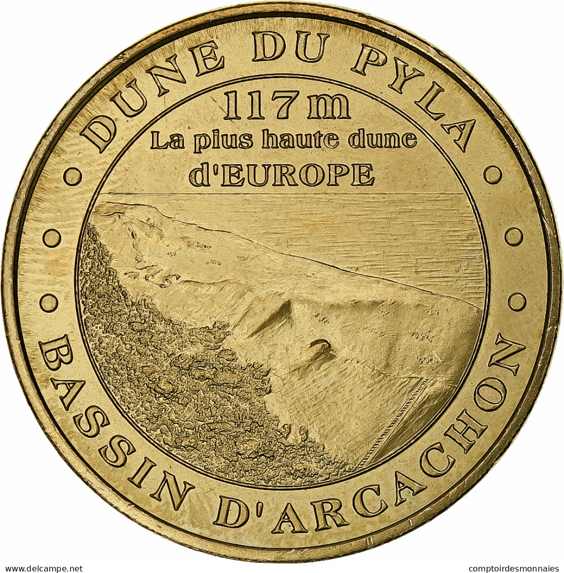 France, Jeton Touristique, La Dune Du Pyla, 2005, MDP, Or Nordique, SPL - Other & Unclassified
