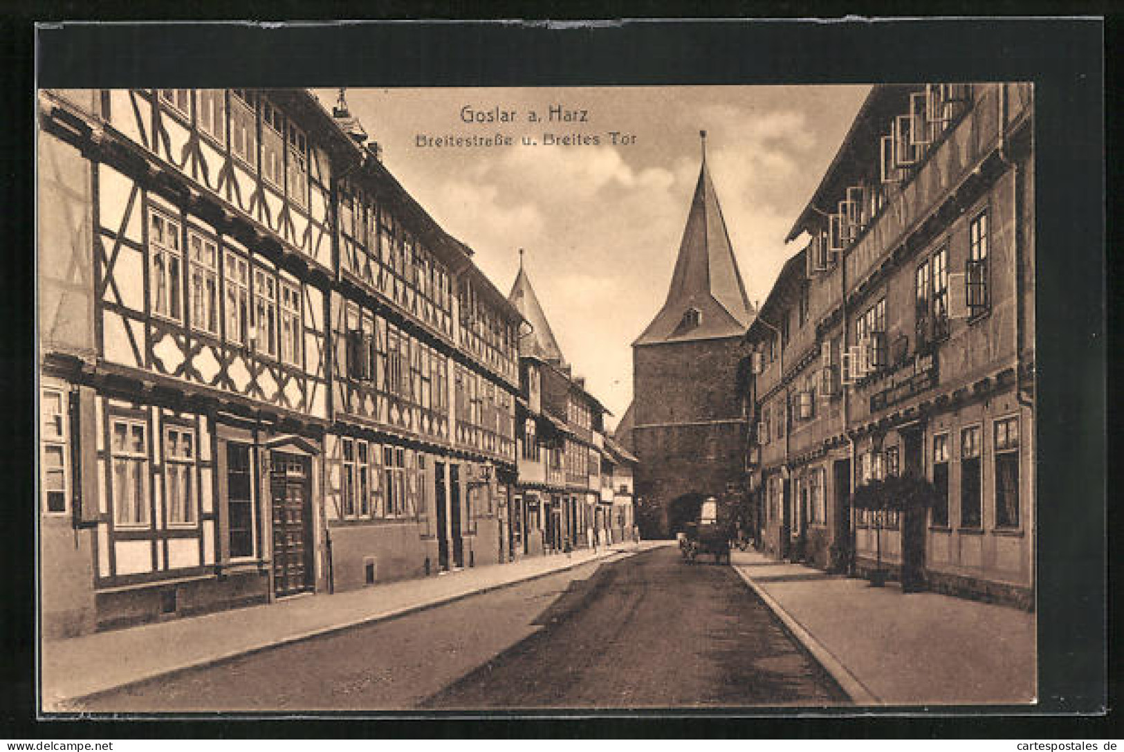 AK Goslar / Harz, Breitestrasse Und Breites Tor  - Goslar