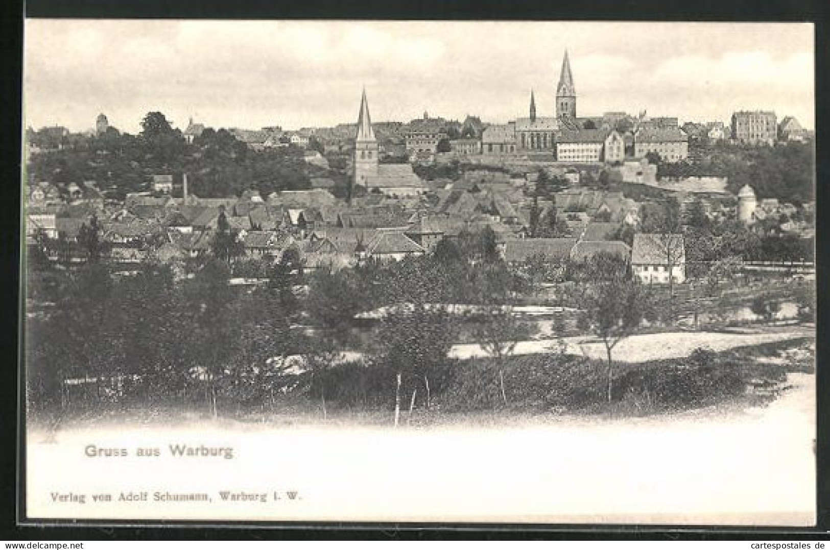 AK Warburg, Gesamtansicht  - Warburg