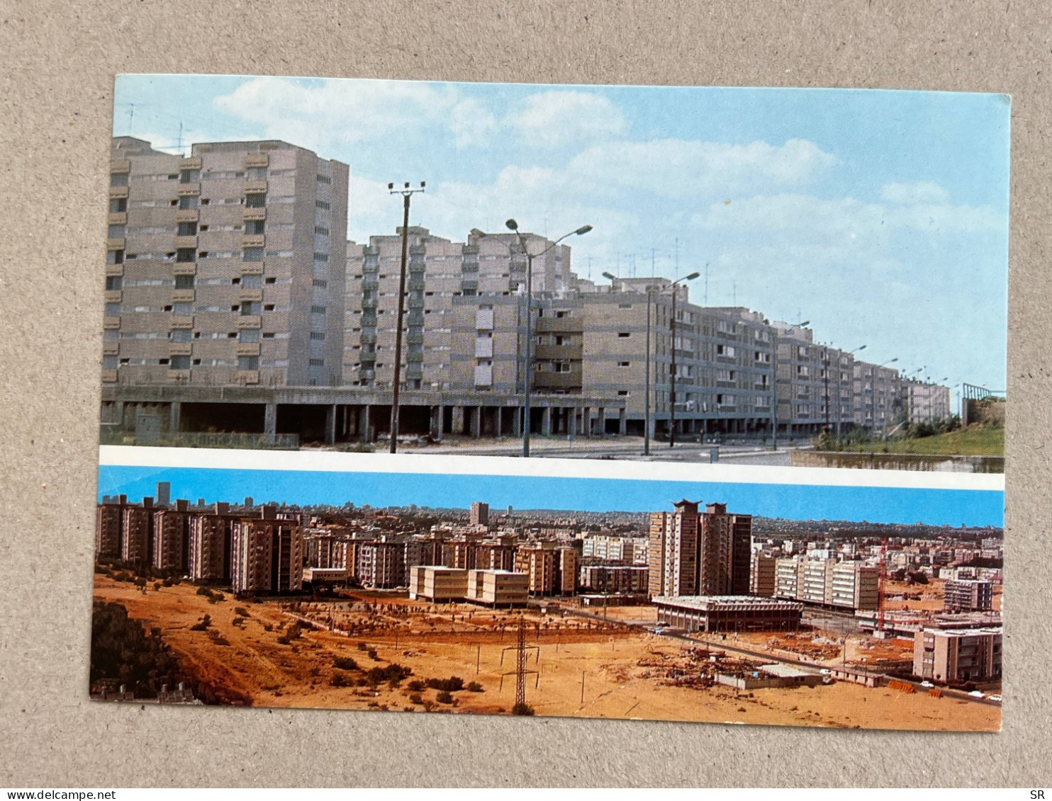 GEOGRAPHICAL POSTCARD BY PALPHOT -,NEW NEIGHBORHOOD OF HOLON (DOWN) AND BAT YAM (UP). ISRAEL - Israel