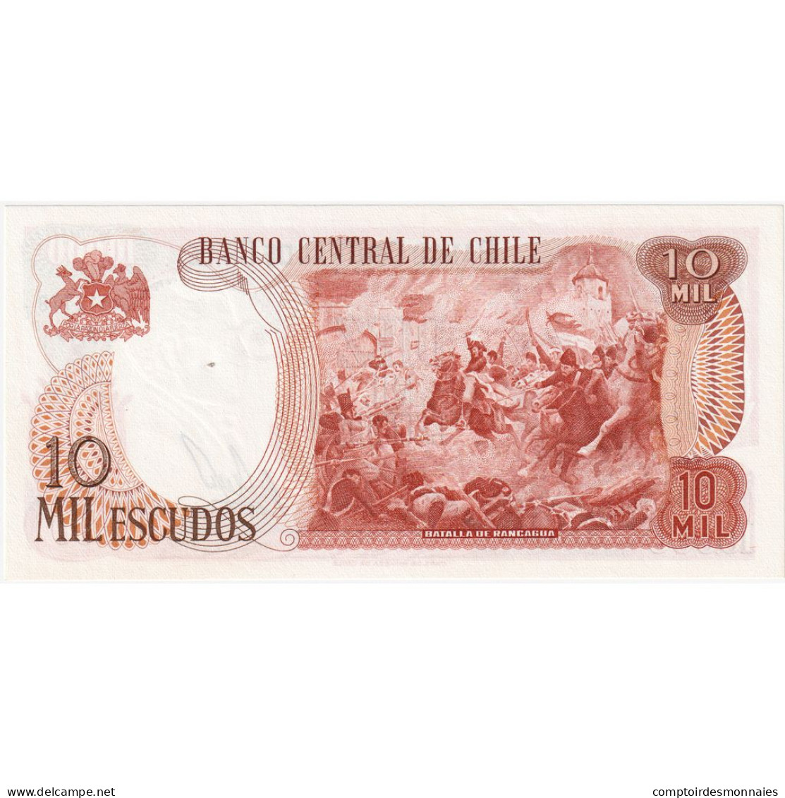 Chili, 10,000 Escudos, 1967-1976, KM:148, SPL - Chili