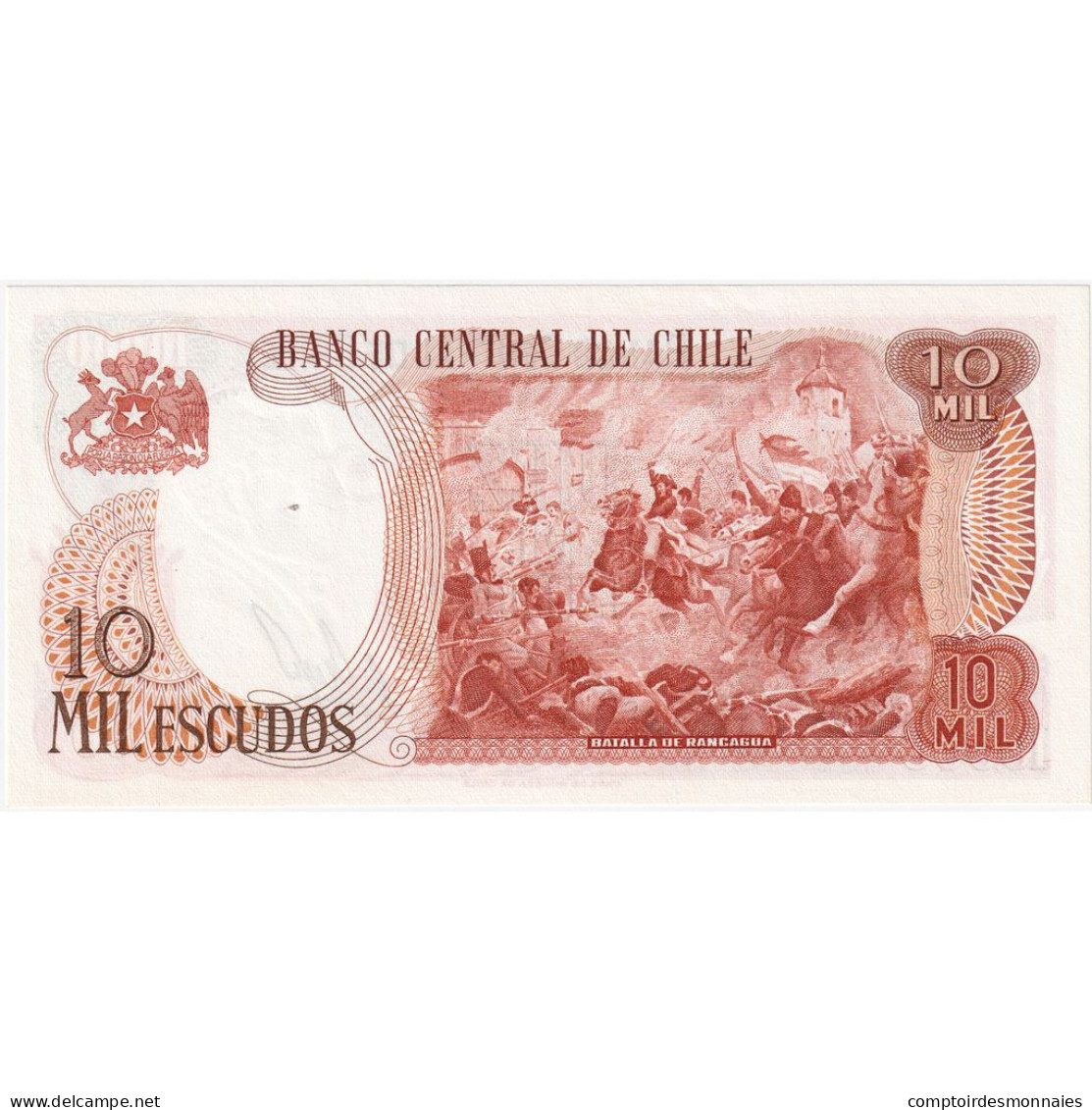 Chili, 10,000 Escudos, 1967-1976, KM:148, SPL - Chile