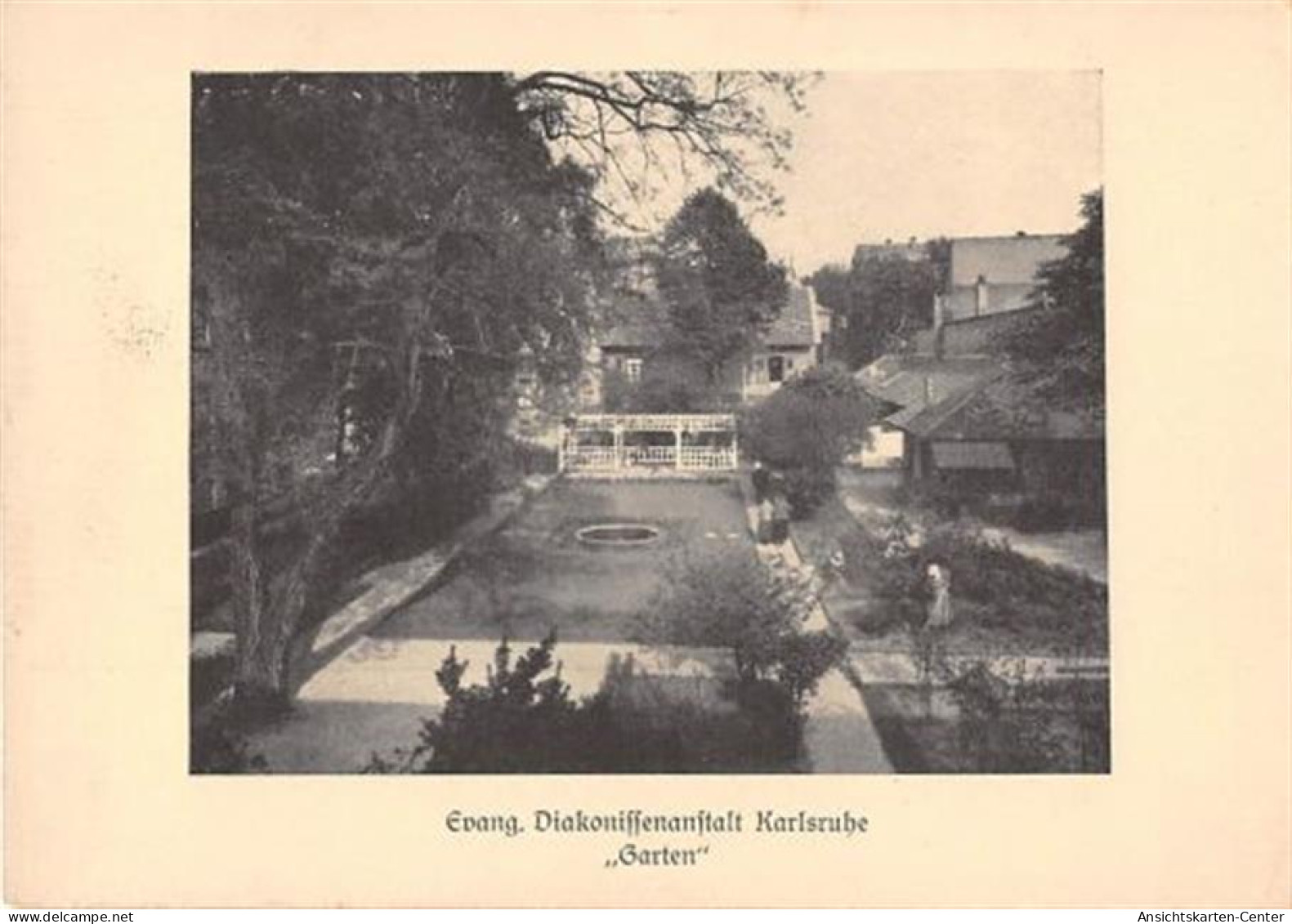 39103811 - Karlsruhe. Garten Der Evangelischen Diakonissenanstalt Ungelaufen  Gute Erhaltung. - Karlsruhe