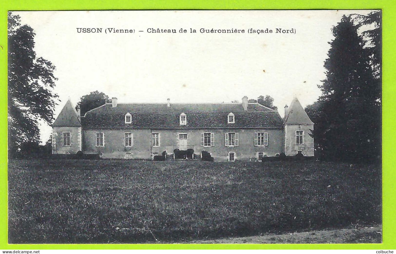 86 - USSON-DU-POITOU +++ Château De La Guéronnière (façade Nord) +++ Cliché Pas Courant +++ - Autres & Non Classés