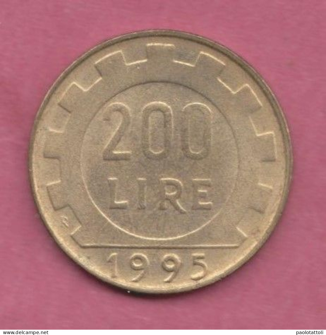 Italia, 1995- 200 Lire. -Bronzital- Obverse Allegory Of The Italian Repubblic . - 200 Liras