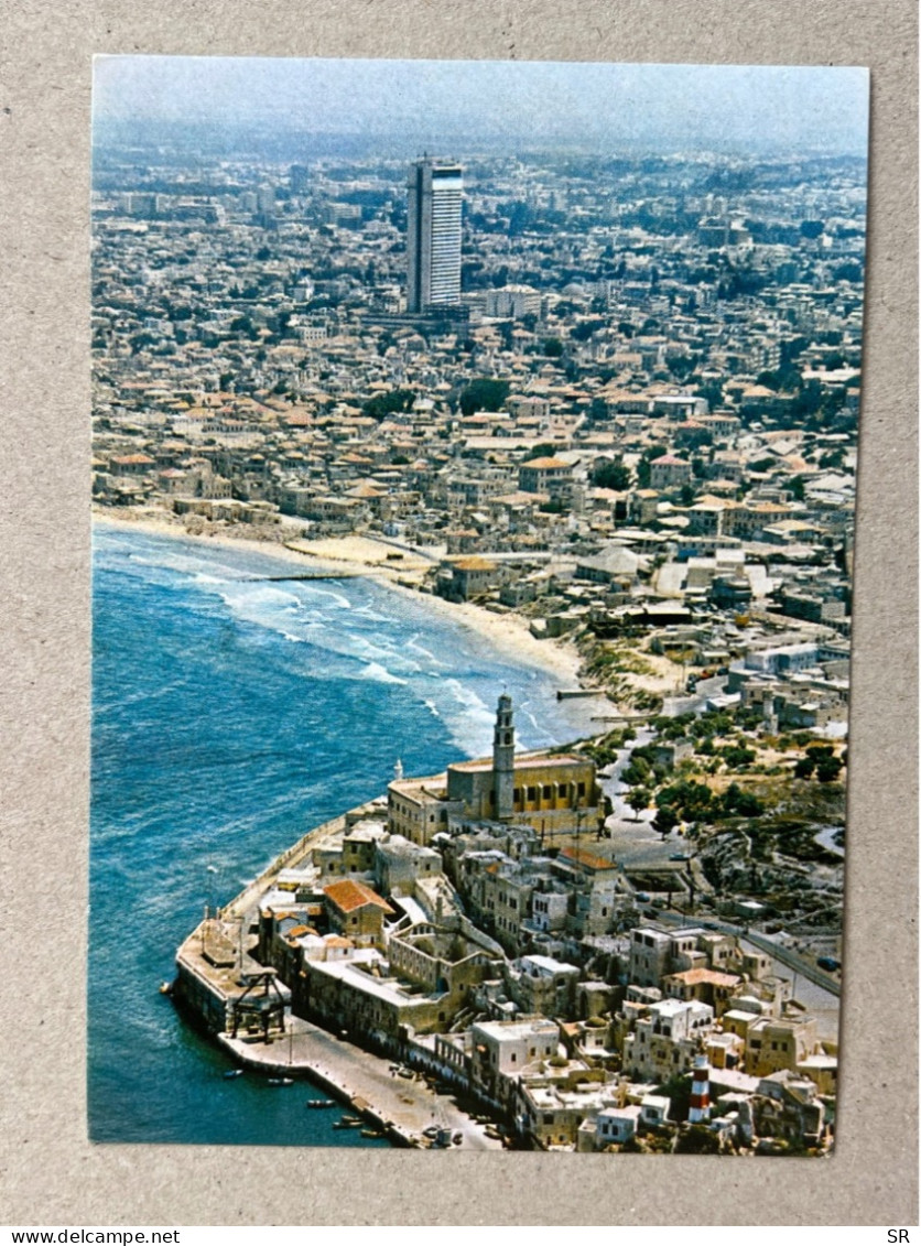GEOGRAPHICAL POSTCARD - OLD JAFFA, VIEW OF TEL AVIV ISRAEL - Israel