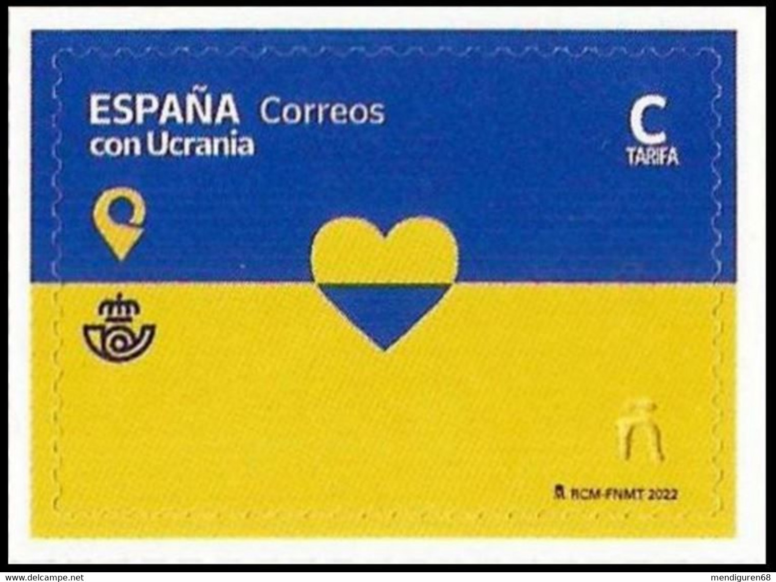 ESPAGNE SPANIEN SPAIN ESPAÑA 2022 SPAIN WITH UKRAINE - CON UCRANIA MNH ED 5579 MI 5630 YT 5335 SG 5579 - Ungebraucht