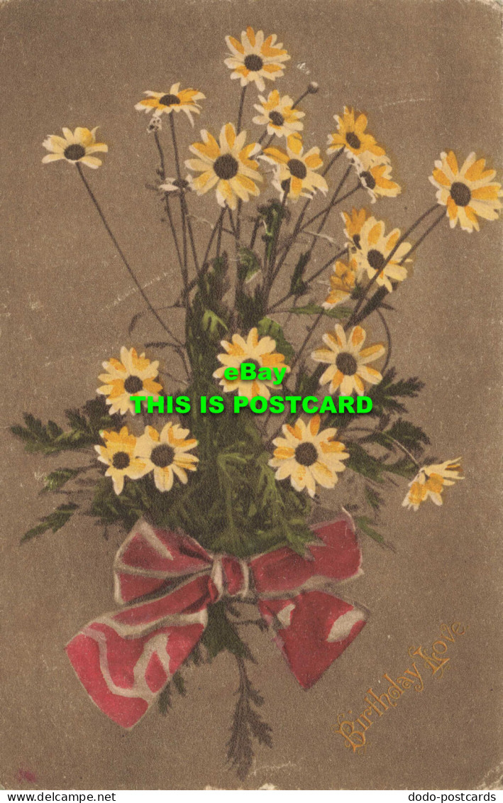 R583635 Birthday Love. Bouquet Of Flowers. British Manufacture. G. 1000. 1917 - World