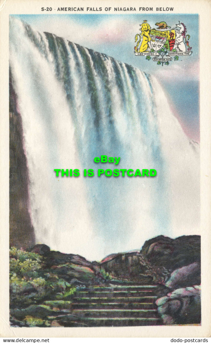 R583646 American Falls Of Niagara From Below. F. H. Leslie - World