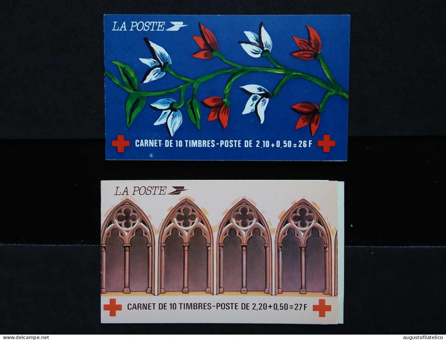 FRANCIA - 2 Carnets Croce Rossa - Nuovi ** (sottofacciale) + Spese Postali - Red Cross