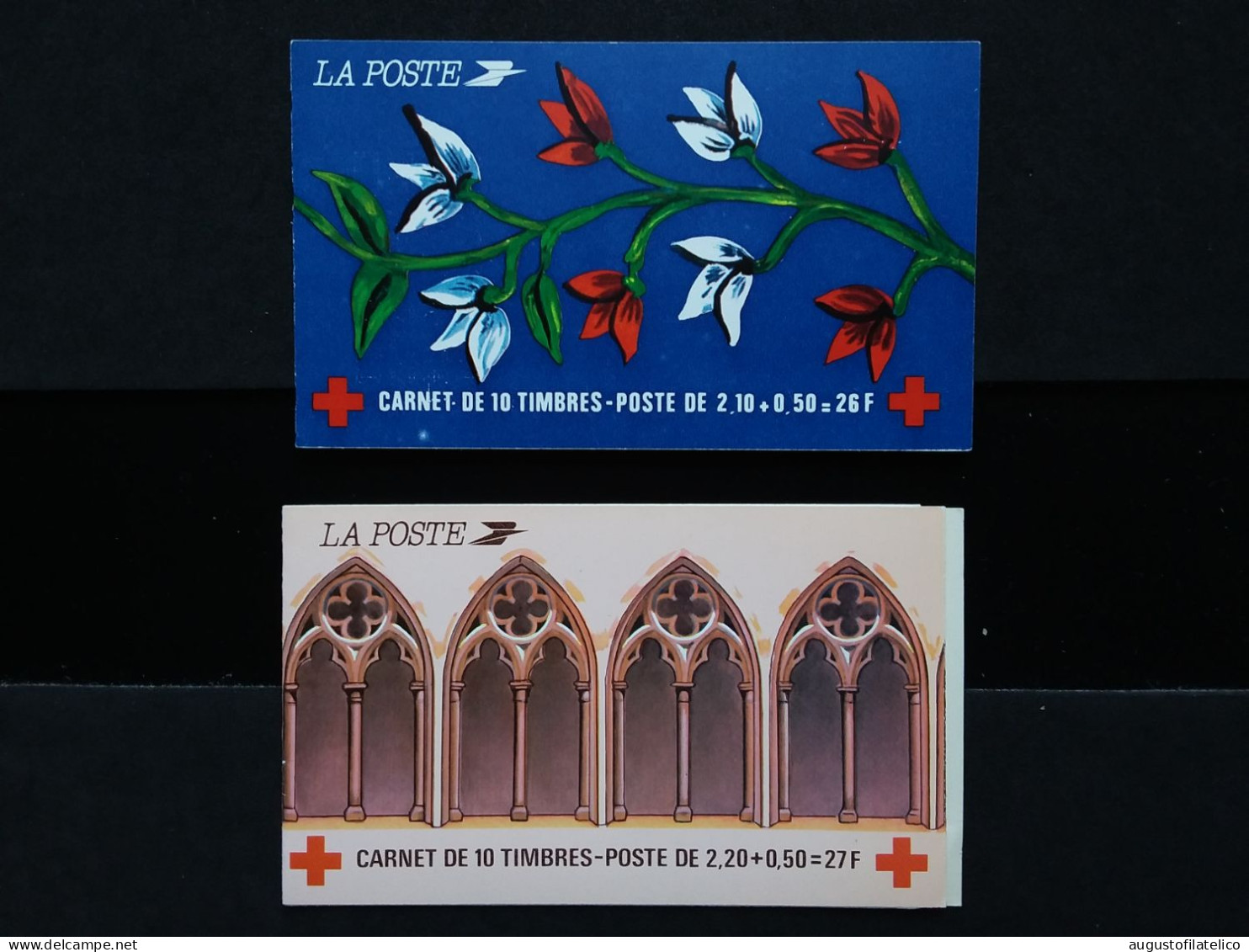 FRANCIA - 2 Carnets Croce Rossa - Nuovi ** (sottofacciale) + Spese Postali - Croix Rouge