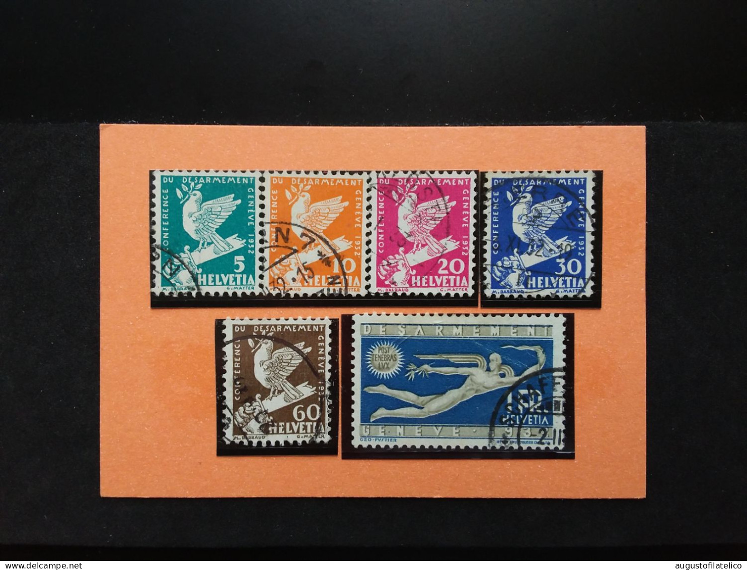 SVIZZERA 1932 - Conferenza Sul Disarmo - Nn. 254/59 - Timbrati + Spese Postali - Used Stamps