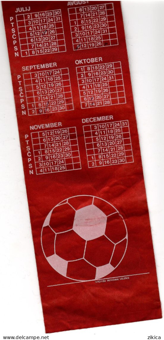 Soccer / Football Club - NK ,,RUDAR" Velenje,Slovenia.calendar 1979 - Abbigliamento, Souvenirs & Varie