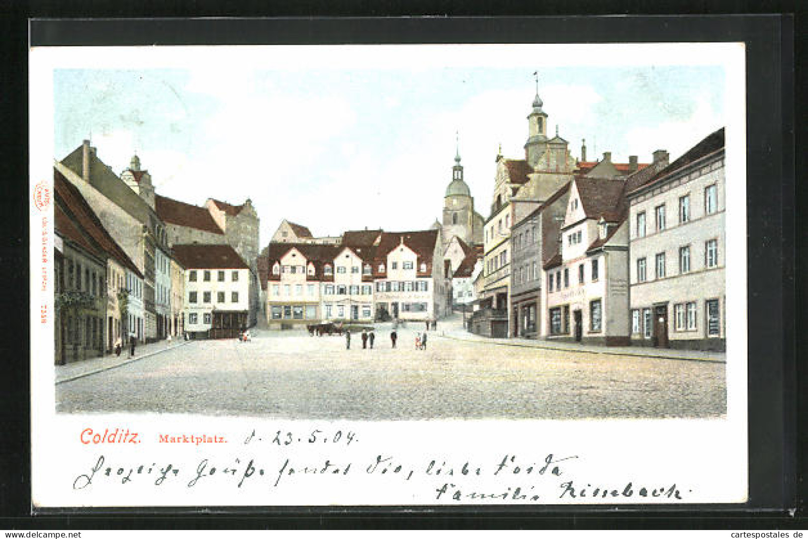 AK Colditz, Marktplatz  - Colditz