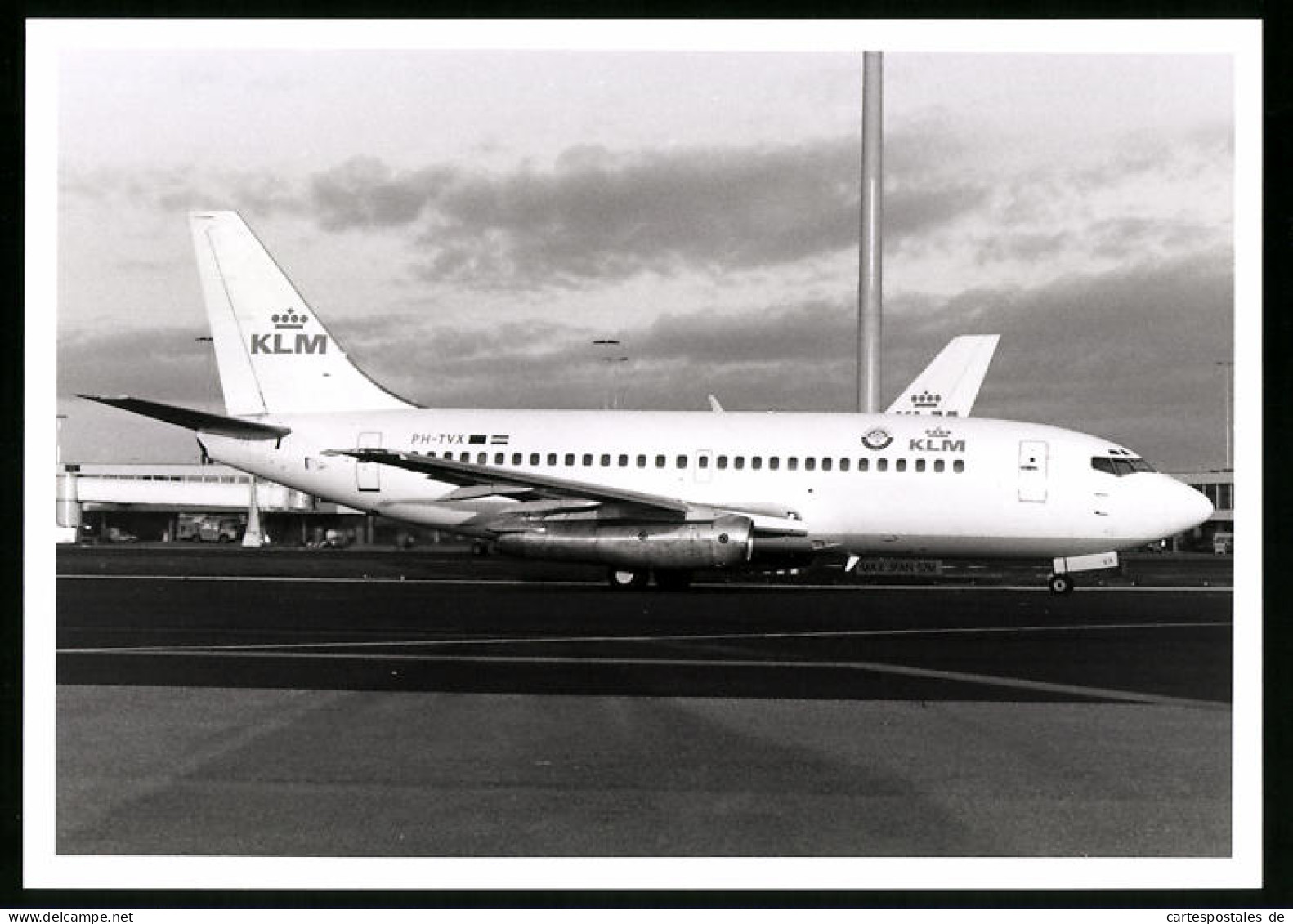 Fotografie Flugzeug Boeing 737, Passagierflugzeug Der KLM, Kennung PH-TVX  - Luftfahrt
