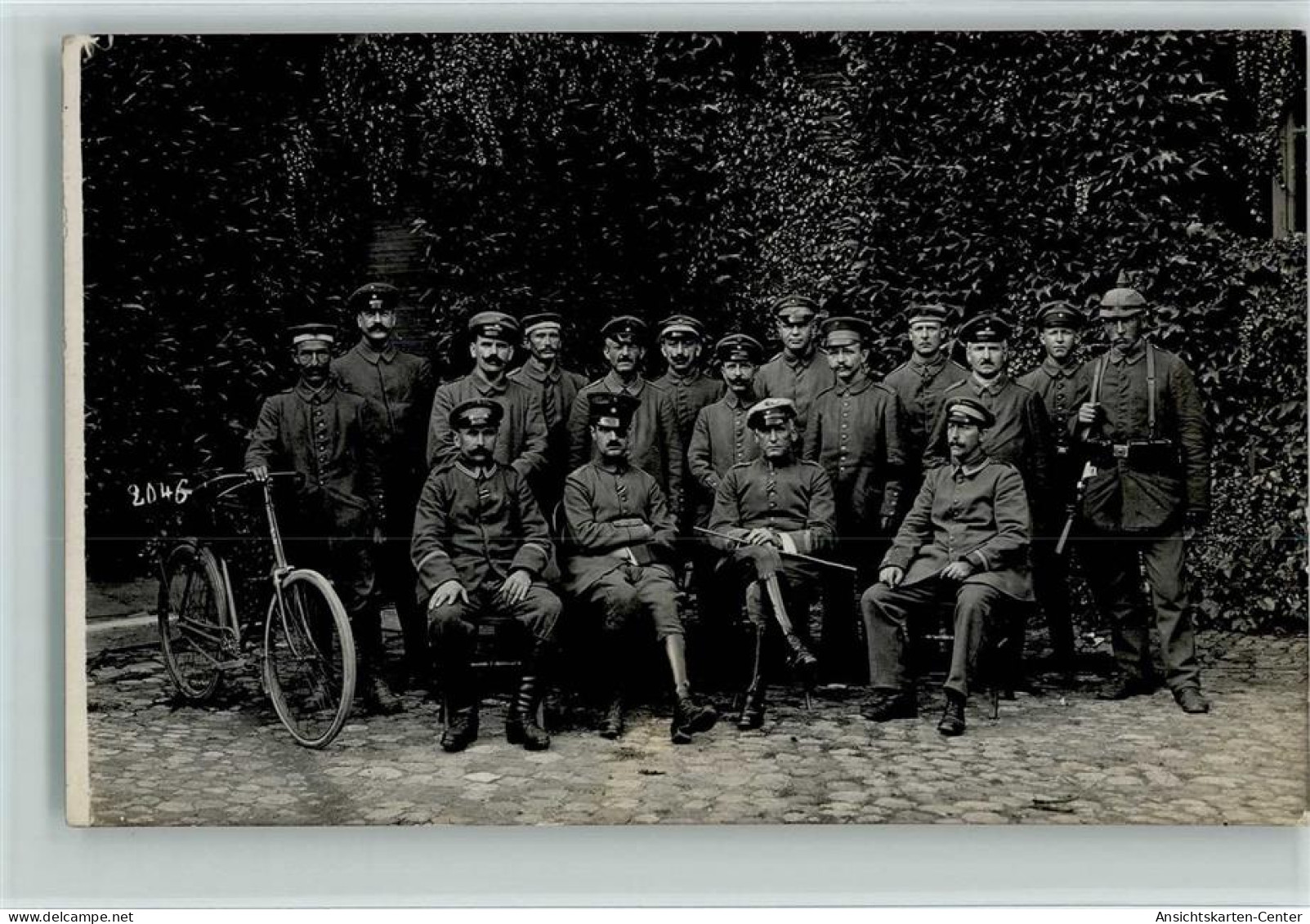 11096111 - Uniformen WK I Gruppenfoto, Fahrrad AK - Guerre 1914-18