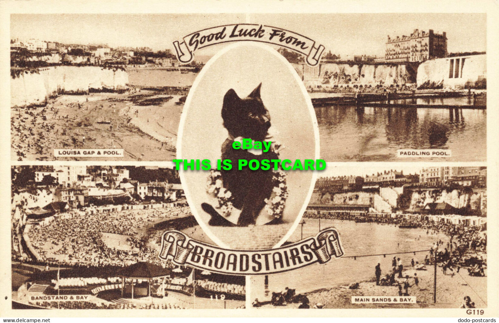 R584230 Good Luck From Broadstairs. Mains Sands And Bay. Bandstand Bay. A. H. An - Welt