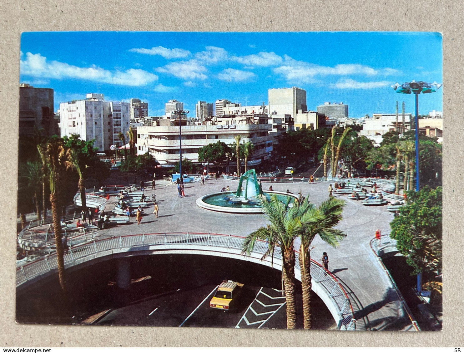 GEOGRAPHICAL POSTCARD - TEL AVIV, DIZENGOFF SQUARE ISRAEL 1978 - Israel