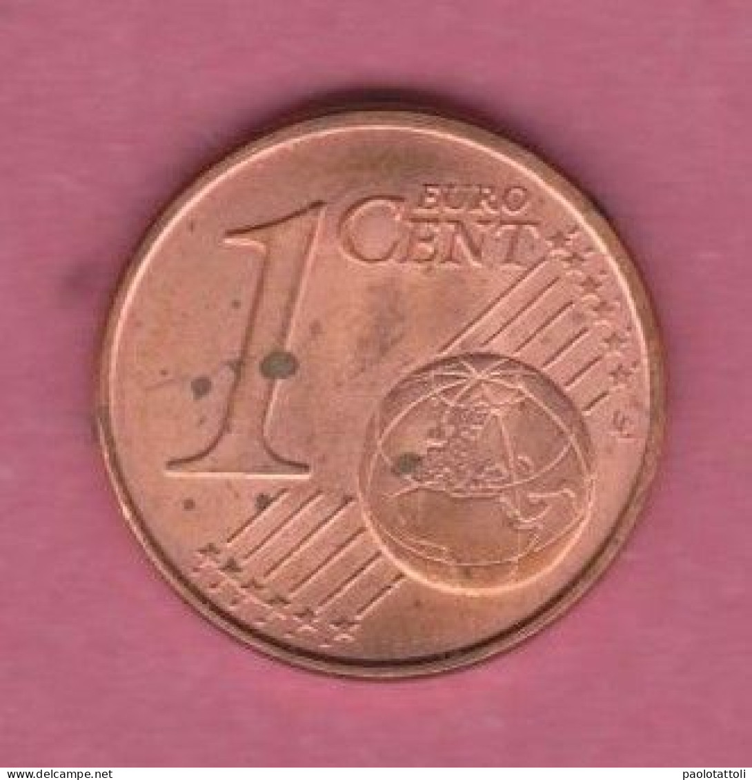 Italy. 2006- 1 Cent-  Copper Plated Steel- Obverse Dem Monte Castle . Reverse A Globe, - Italien