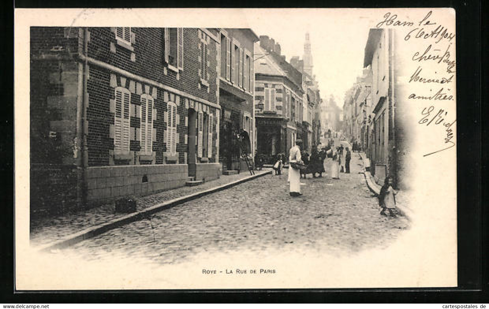 CPA Roye, La Rue De Paris  - Roye