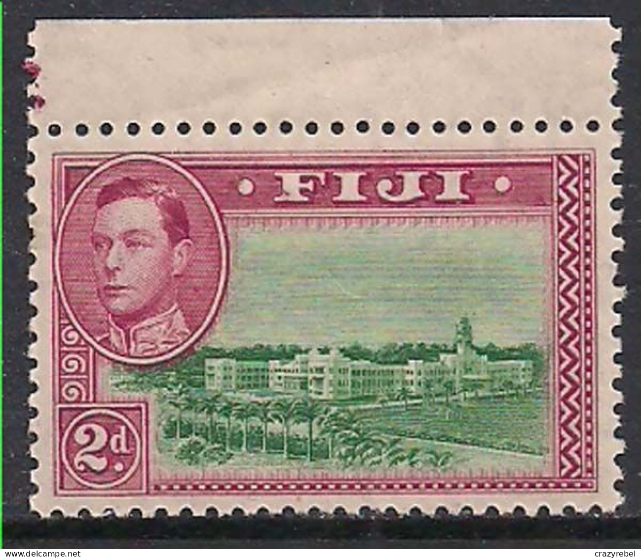 Fiji 1938 - 55 KGV1 2d Government Buildings Umm 12 Perf SG 255a ( L971 ) - Fiji (...-1970)