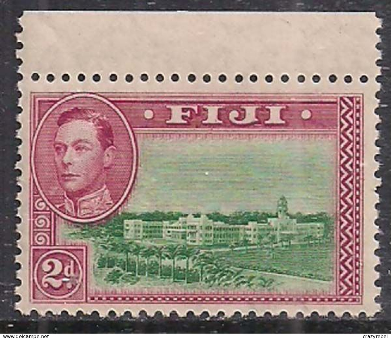 Fiji 1938 - 55 KGV1 2d Government Buildings Umm 12 Perf SG 255a ( L1114 ) - Fidji (...-1970)