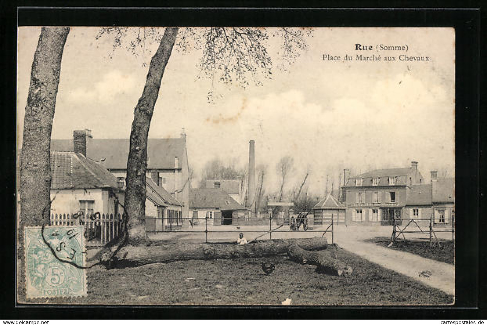 CPA Rue, Place Du Marché Aux Chevaux  - Rue