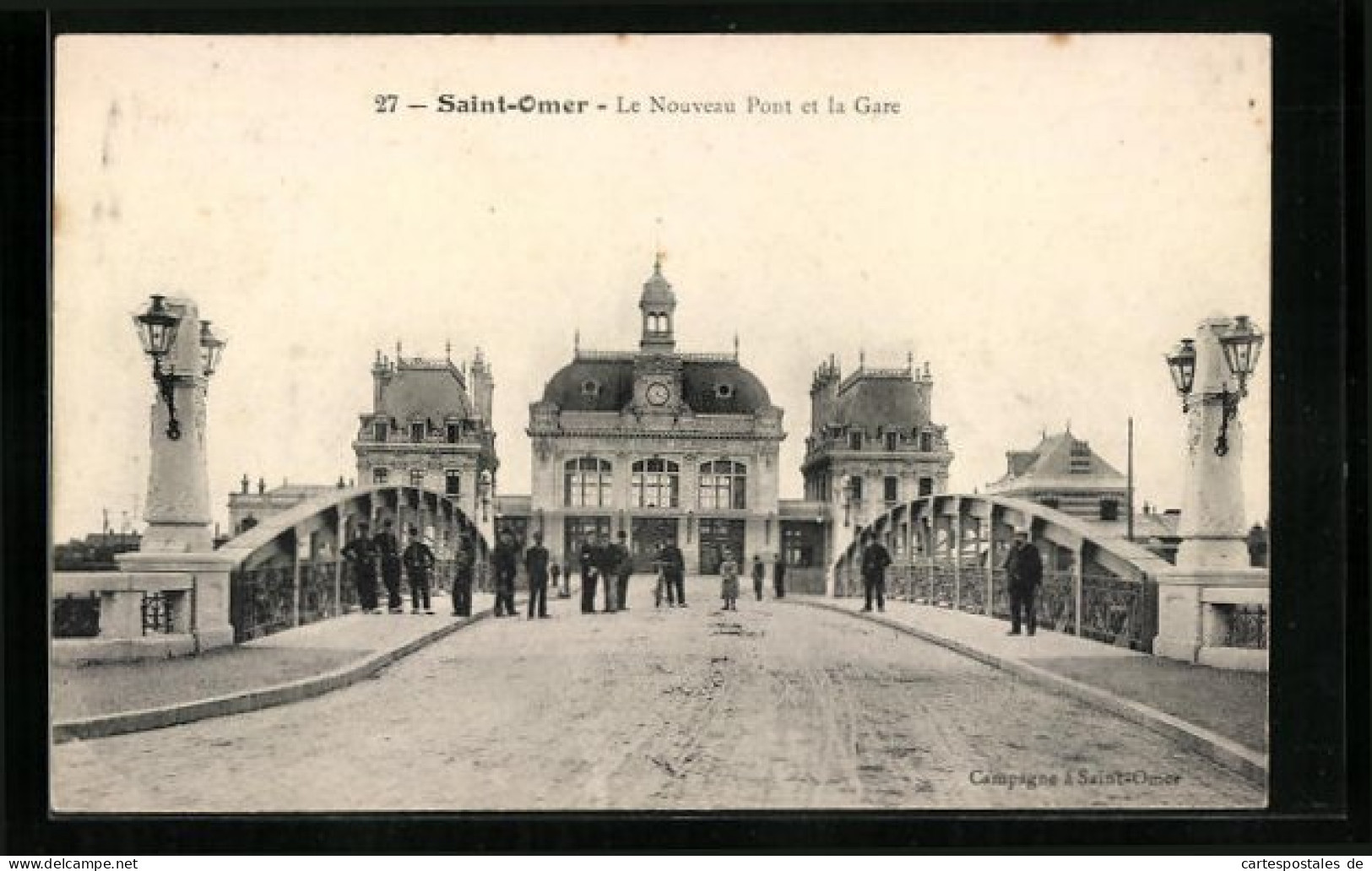 CPA Saint-Omer, Le Nouveau Pont Et La Gare, Pont Zum La Gare  - Saint Omer