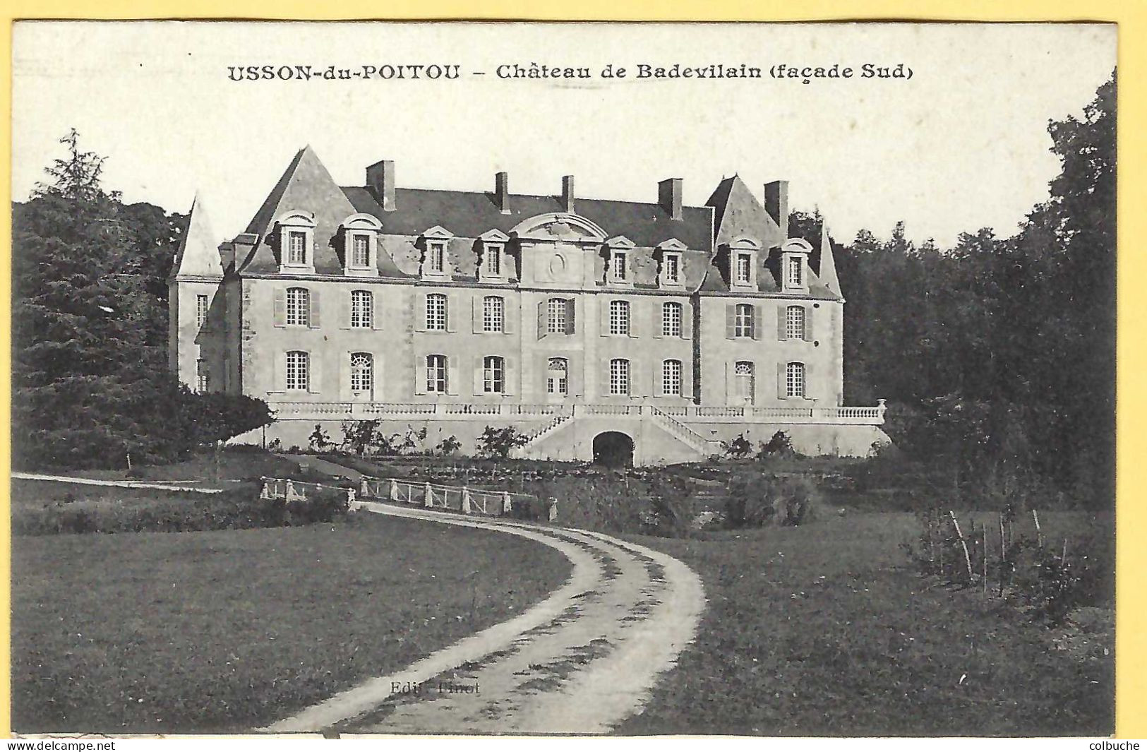 86 - USSON-DU-POITOU +++ Château De Badevilain (façade Sud) +++ - Autres & Non Classés