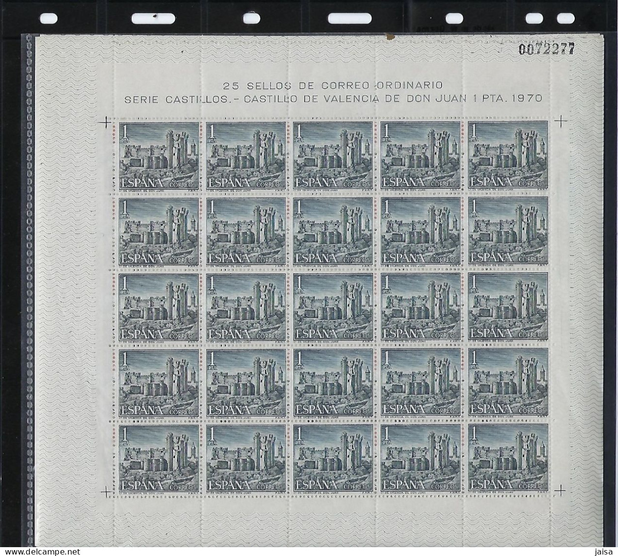 ESPAÑA. Año 1970. Castillos De España. 25 Series Completas. - Blocks & Kleinbögen