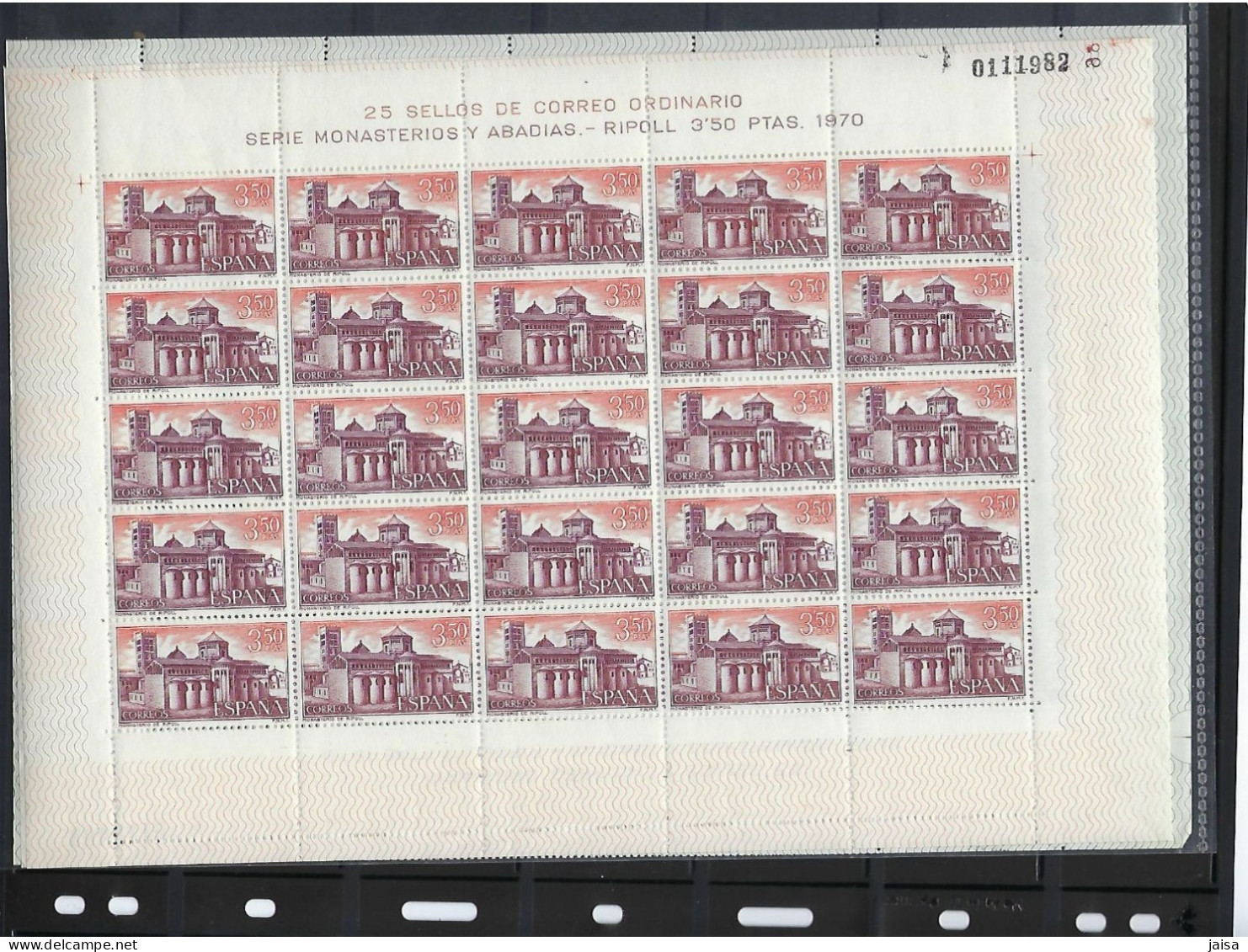 ESPAÑA. Año 1970. Monasterio De Santa María De Ripoll. 25 Series Completas. - Blocs & Feuillets