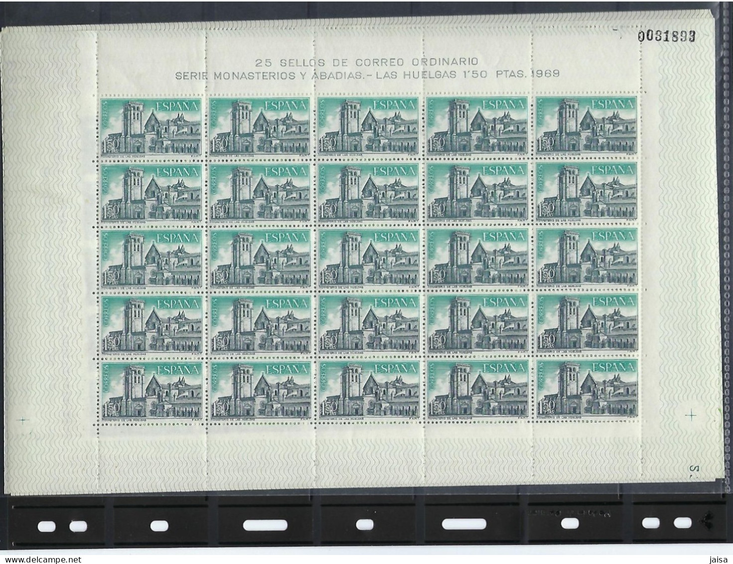 ESPAÑA. Año 1969. Monasterio De Las Huelgas. - Unused Stamps