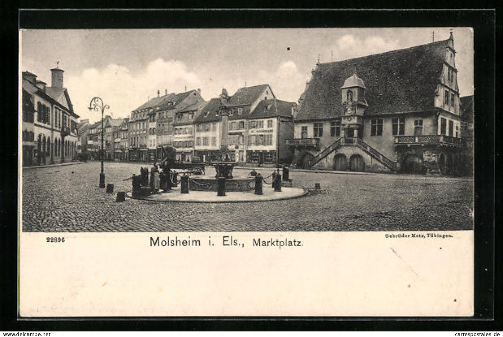 CPA Molsheim, La Place Du Marché  - Molsheim