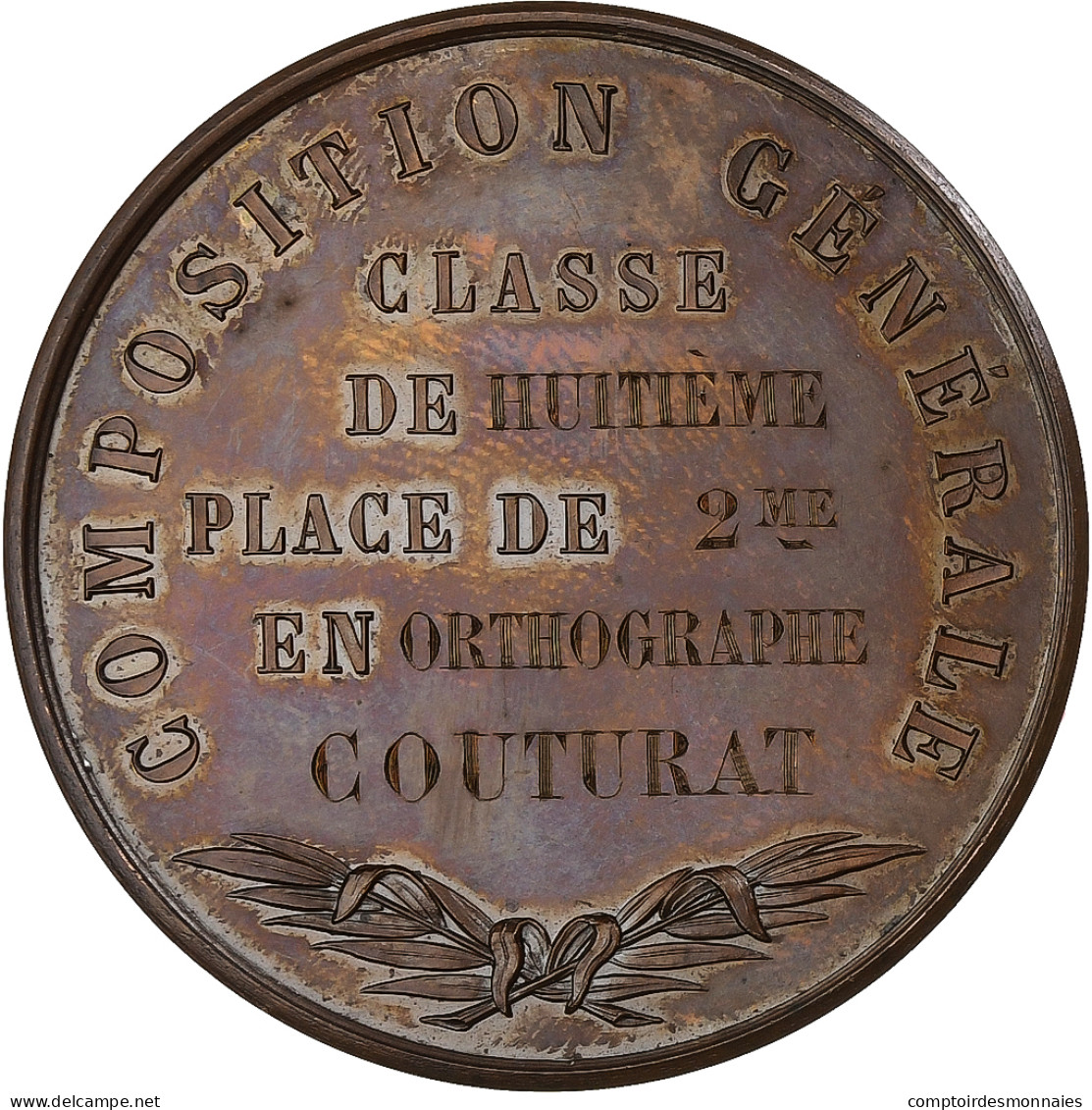 France, Médaille, Université De France, Lycée Fontanes, Cuivre, SPL - Other & Unclassified
