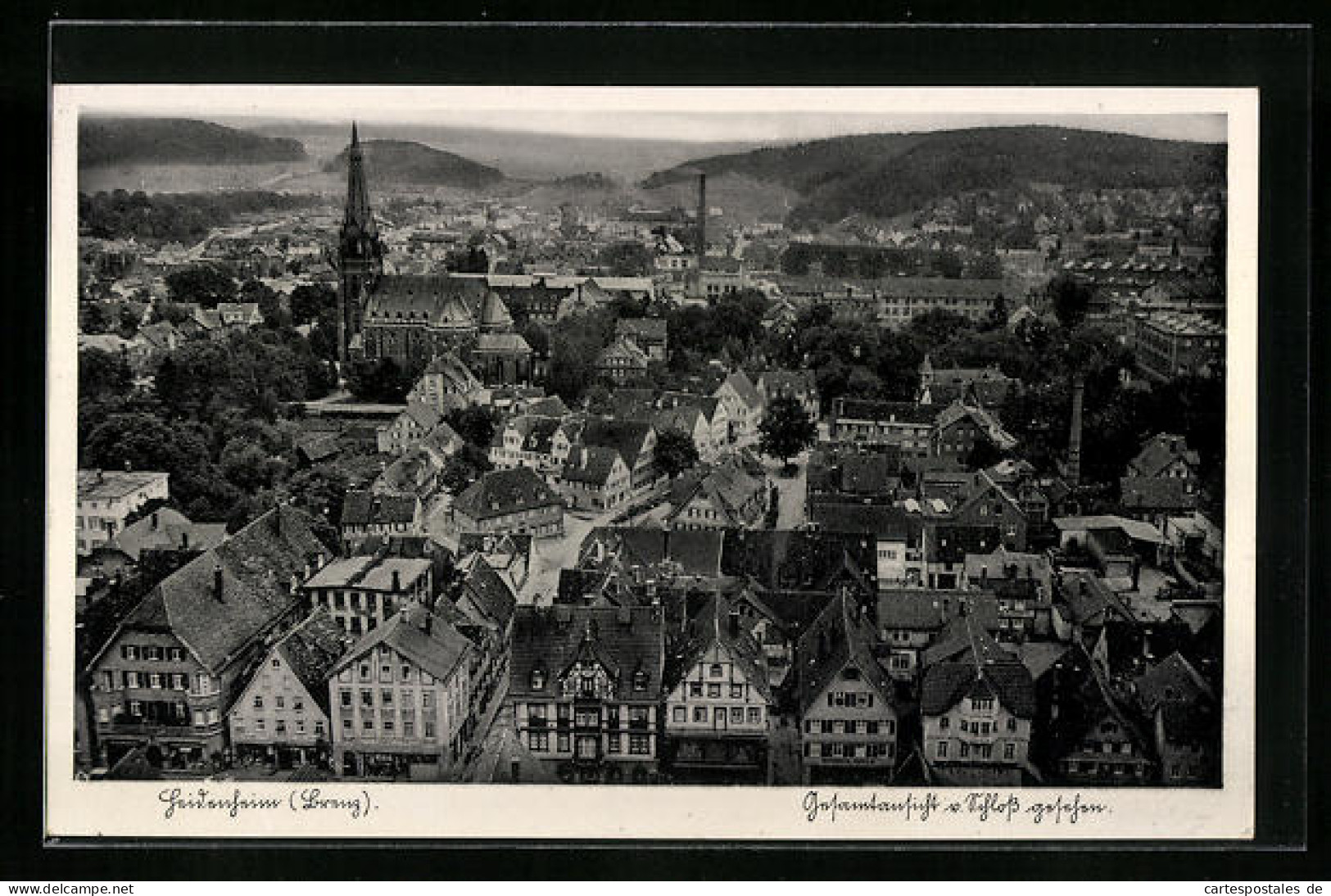 AK Heidenheim /Brenz, Gesamtansicht Vom Schloss Gesehen  - Heidenheim