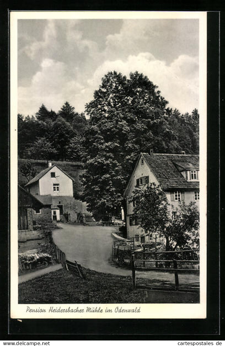 AK Rittersbach über Mosbach /Odenwald, Pension Heidersbacher Mühle  - Mosbach