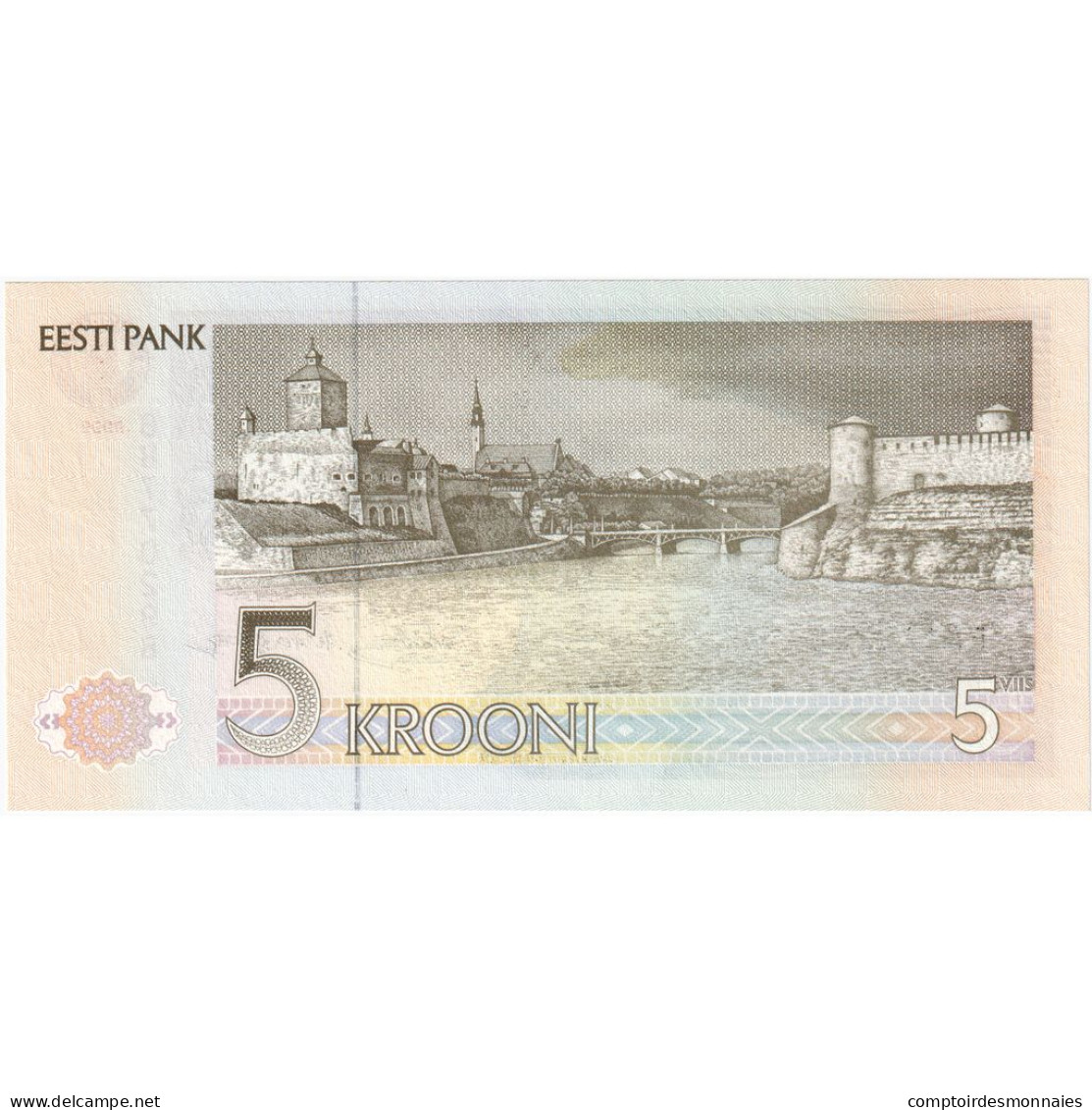 Estonie, 5 Krooni, 1992, KM:71b, NEUF - Estonia