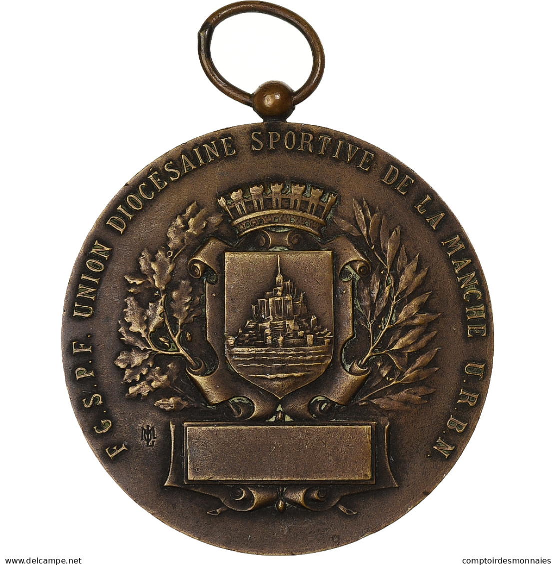 France, Médaille, Union Diocésaine Sportive De La Manche, Bronze, De Séres - Autres & Non Classés