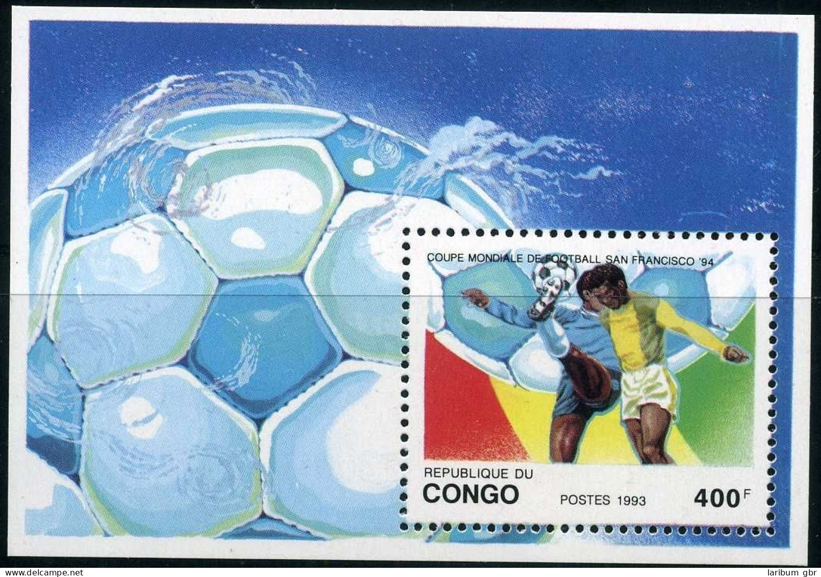 Kongo Block 111 Postfrisch Fußball #GB693 - Autres & Non Classés