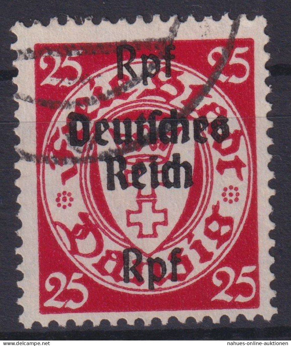 Briefmarken Deutsche Reich 724 Aufdruck Danzig Sauber Gestempelt Kat. 13,00 - Covers & Documents