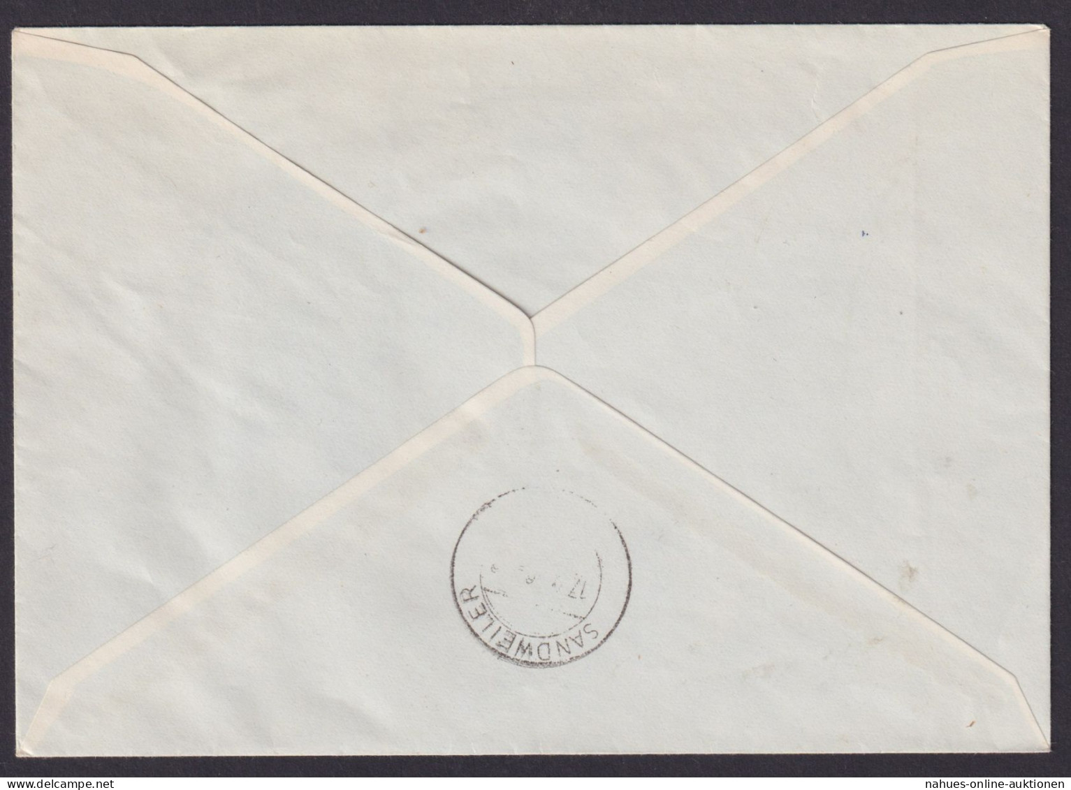 Luxemburg R Brief 555-557 Europa Ausgabe 1956 Als Echt Gelaufener FDC Kat 120,00 - Lettres & Documents