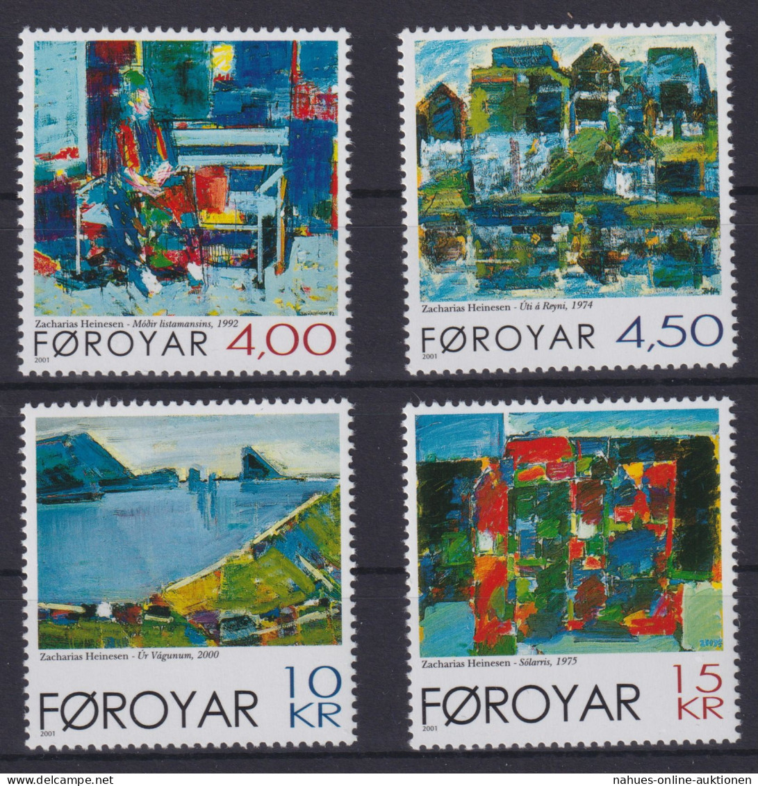 Briefmarken Dänemark Färöer 404-407 Gemälde Kunst Luxus Postfrisch Kat-W. 11,00 - Färöer Inseln