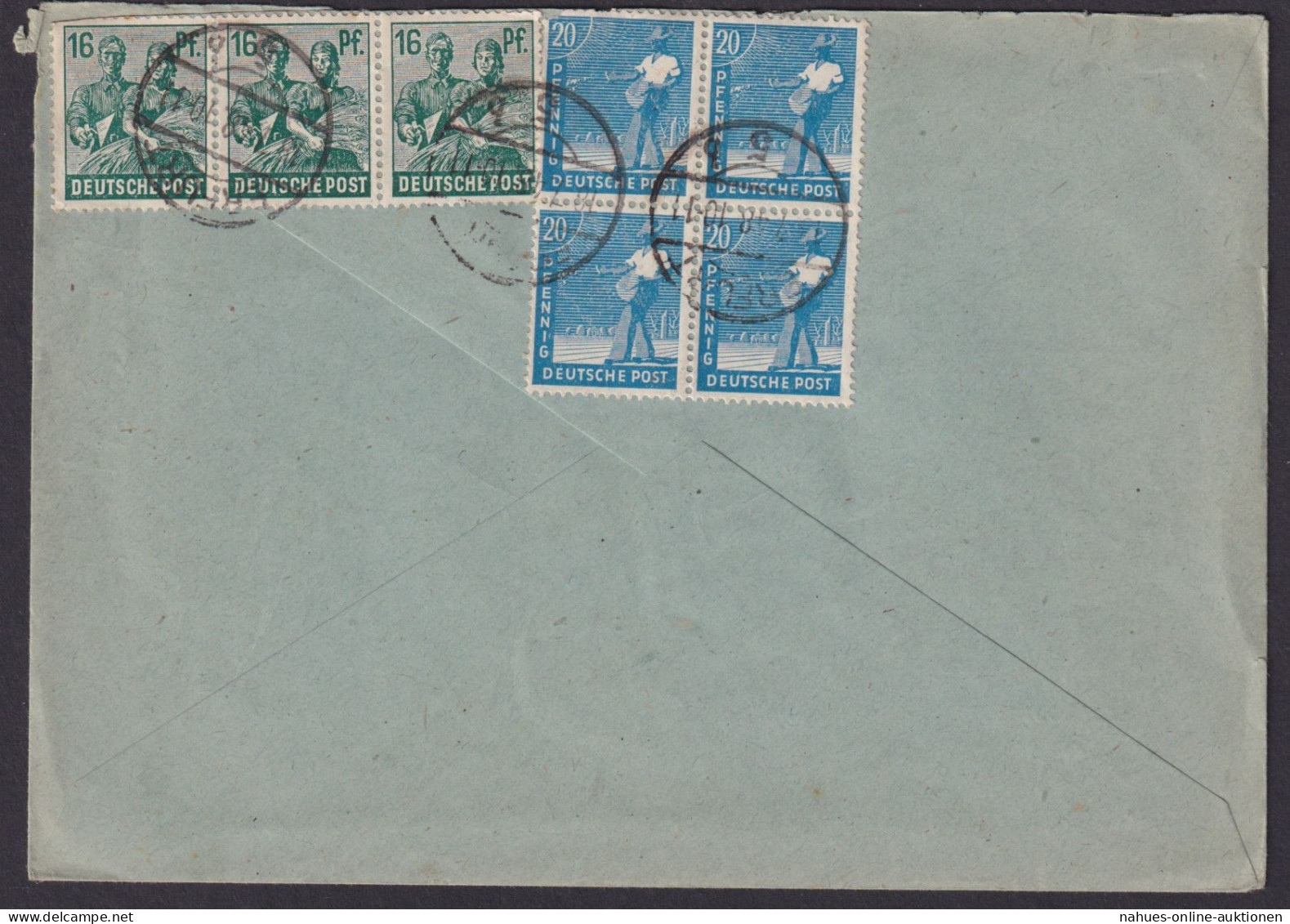 Briefmarken All. Besetzung Zehnfachfrankatur Paar Viererstreifen + Viererblock - Sonstige & Ohne Zuordnung
