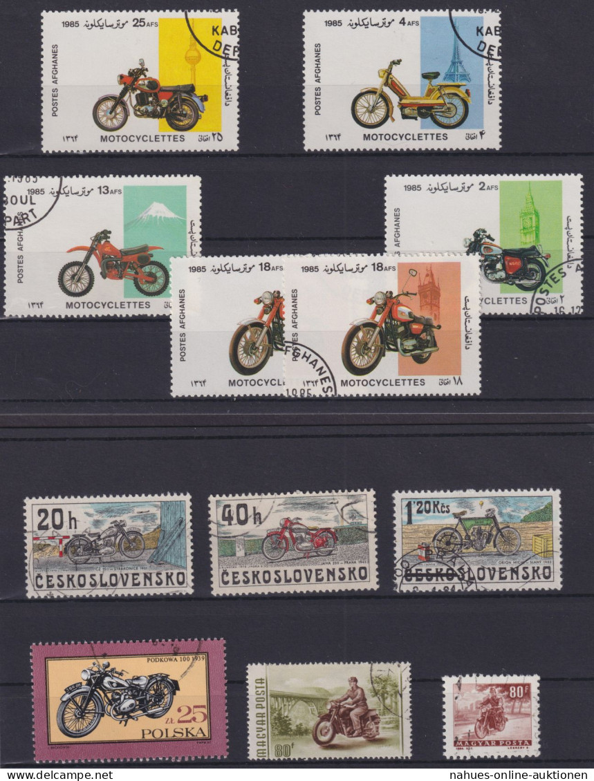 Übersee Schönes Lot Alter Motorräder Oldtimer Div Länder Afganistan Laos Vietnam - Motorbikes
